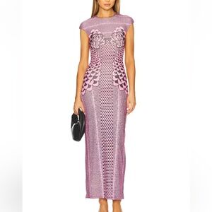 AFRM Cody Dress in Pink Petal XS